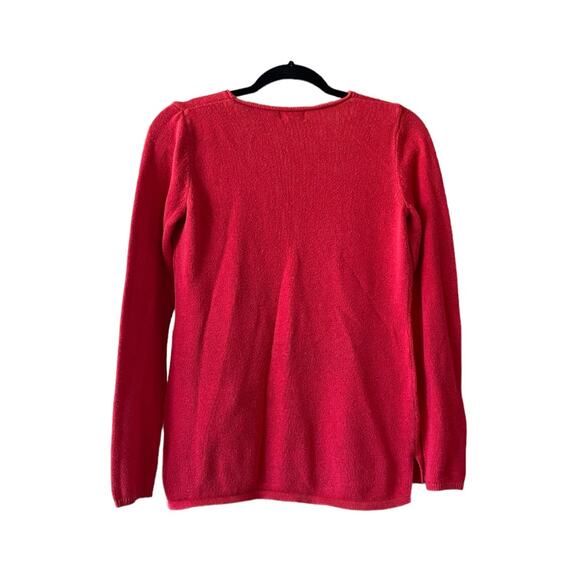 Old Navy Classic Ladies Red V Neck Sweater Size Small - Picture 2 of 4